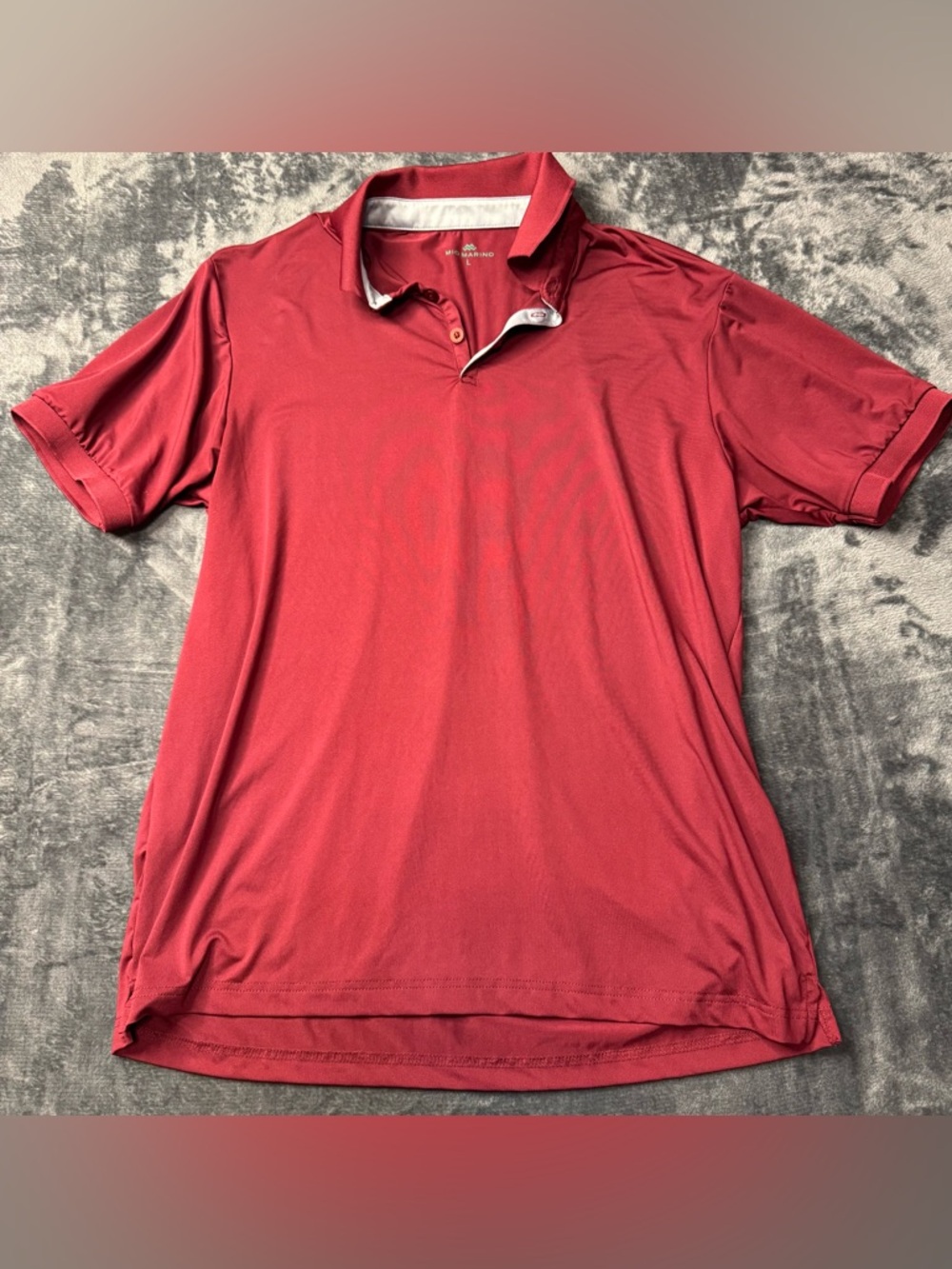 Mio Marino Men’s Burgundy Golf Polo